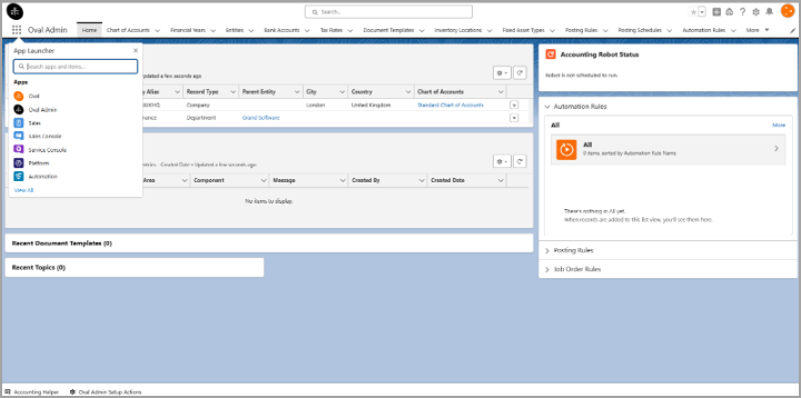 Oval Accounting Transactions